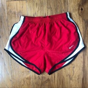 Red Nike Running Shorts (Dri-Fit Tempos)